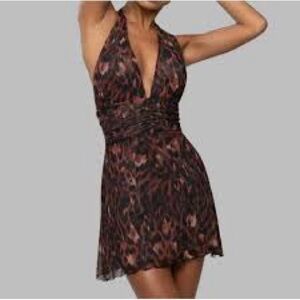 Chic Halter Mini Dress